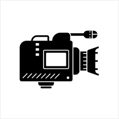Video Camera Icon, Motion Picture Acquisition Electronic Device