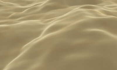 3D brown desert topography. Sand dune.