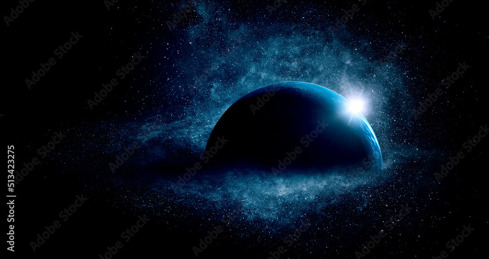 Canvas Prints image of outer space. . mixed media