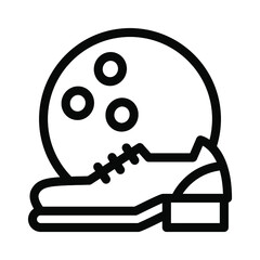 Illustration Vector Graphic of Bowling icon template