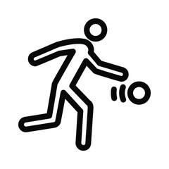Illustration Vector Graphic of Bowling icon template
