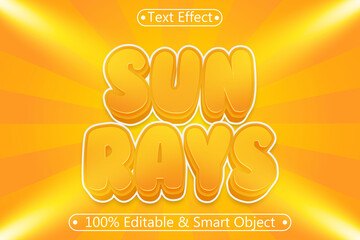 Sun Rays editable 3 dimension Emboss Modern style