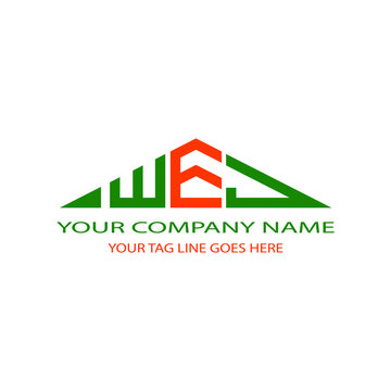 WEJ letter logo creative design with vector graphic
