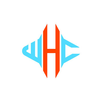 WHC letter logo creative design with vector graphic