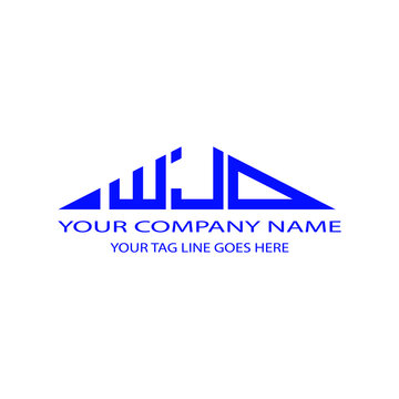 WJD letter logo creative design with vector graphic