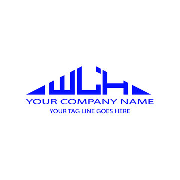 WLH letter logo creative design with vector graphic