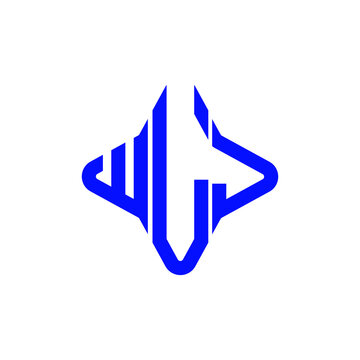 WLJ letter logo creative design with vector graphic