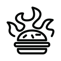 Illustration Vector Graphic of Burger icon template