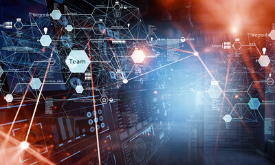 Social Web Network Background Image