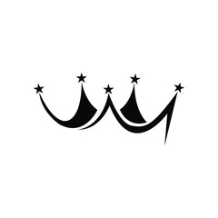 Simple Crown Logo Vector Template