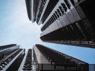 Fototapeta na wymiar Hong Kong Tower Blocks