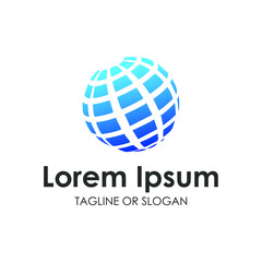 Flat planet Earth icon. Vector illustration for web banner, web and mobile, infographics