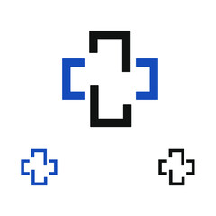 Obraz premium Health Care Vector Logo Template. Medical health-care logo design template