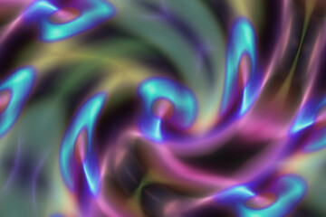 Abstract multicolored glowing liquid background.