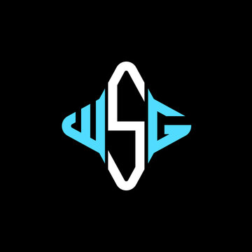 WSG letter logo creative design with vector graphic