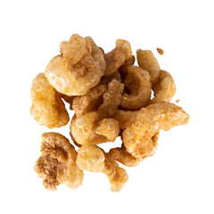 pork snack thailand isolated on white background