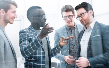 multinational business team discussing new ideas
