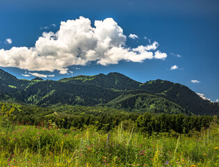 landscape with sky and clouds