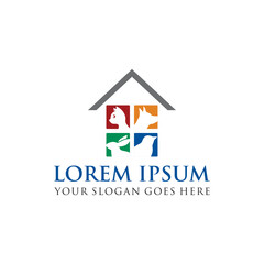 pet home logo , veterinary logo