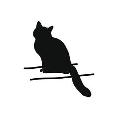 black cat silhouette