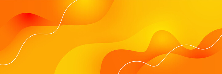 Abstract minimal orange banner background with geometric creative and minimal gradient concepts, for posters, banners, landing page concept image.