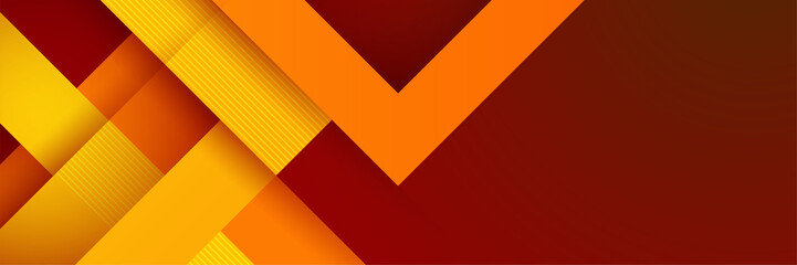 Abstract minimal orange banner background with geometric creative and minimal gradient concepts, for posters, banners, landing page concept image.