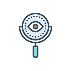 Color illustration icon for appeared