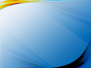 Abstract background, multi color, similar to the water above is a rainbow, dark blue seabed.