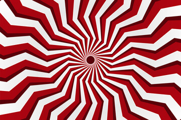 Psychedelic optical illusion sunburst abstract background design vector - obrazy, fototapety, plakaty