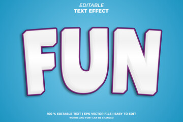 Obraz premium Fun editable vector text effect