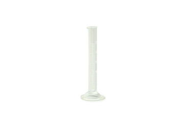 Concept of laboratory accessories, tube on white background