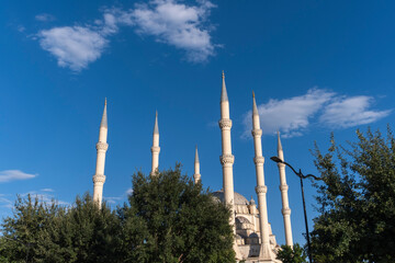 Fototapeta na wymiar Sabanci Central Mosque by the Merkez Park in Adana. 