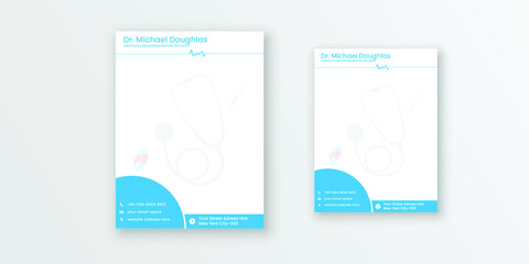 Doctors business letterhead pad template
