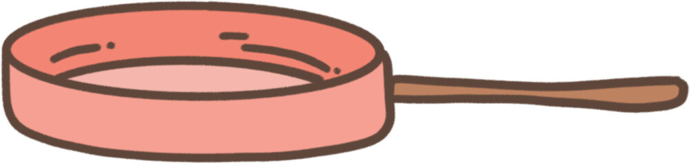 pan kitchenware illustration icon