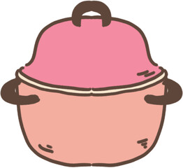 soup hot pot kitchenware illustration icon