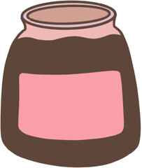 jam bottle kitchenware illustration icon