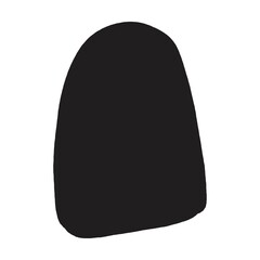 Abstract shape, vector modern and contemporary design art element for poster, wall art and print collections in a glyph illustration