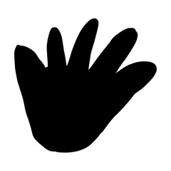 Obraz premium Abstract shape, vector modern and contemporary design art element for poster, wall art and print collections in a glyph illustration