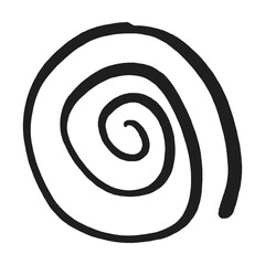 Abstract shape, vector modern and contemporary design art element for poster, wall art and print collections in a glyph illustration