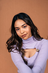Fototapeta premium Pretty Young Girl in Studio Shot