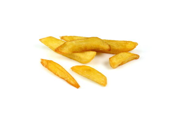 French Fried Potatoes isolated on white background