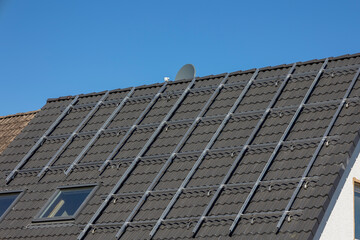 Fototapeta na wymiar Gerüst für Solar-Photovoltaik Paneele