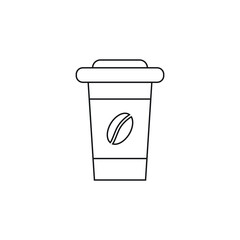 paper cup coffee vector for website symbol icon presentation