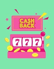 Money cashback concepts are great for financial payment or shopping promotion events.