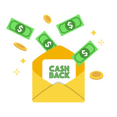 Money cashback concepts are great for financial payment or shopping promotion events.