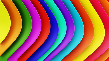 colorful 3d background image in 3d wave shape web element background business presentation flyer photo advertisement