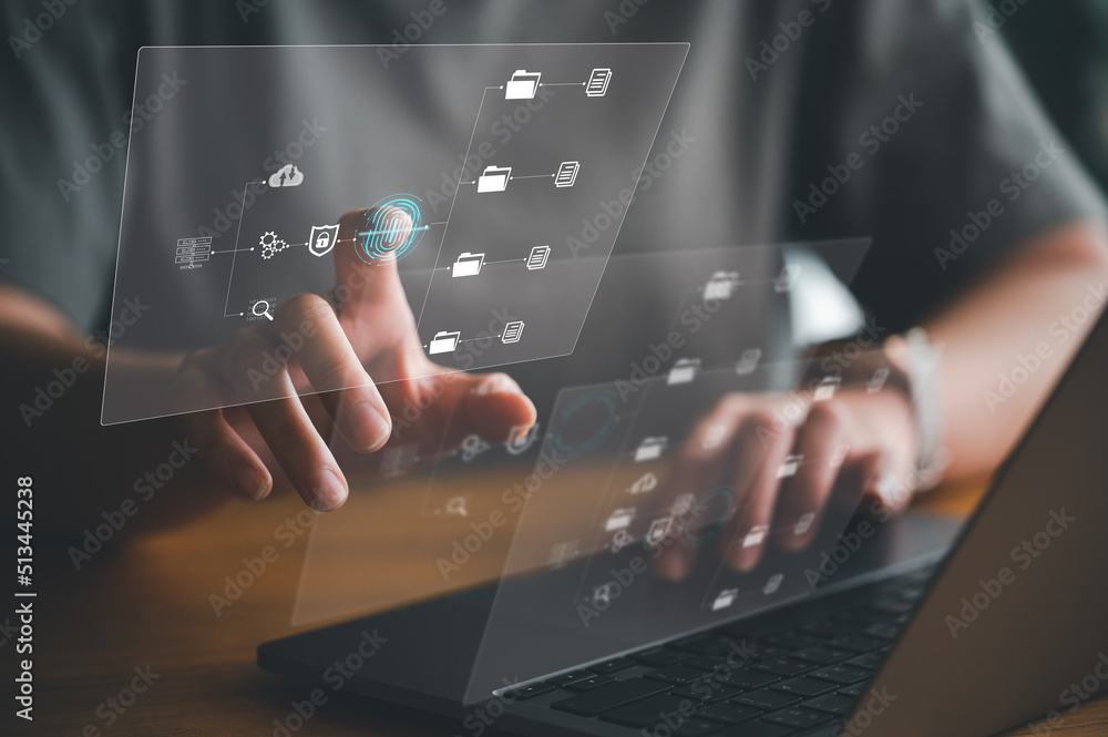 Poster Digital transformation technology strategy, the transformation of ideas, and the adoption of technology in business in the digital age, enhancing global business capabilities..