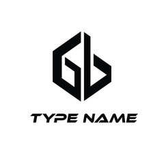 GB LOGO design with white background