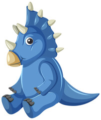 Cute Triceratop Dinosaur Cartoon