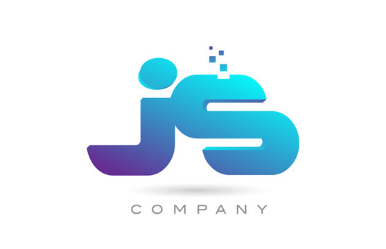 JS alphabet letter logo icon combination design. Creative template for business and company